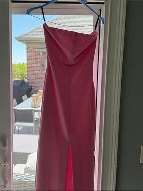 Solace London Bright Pink Dress with Clean Silhouette